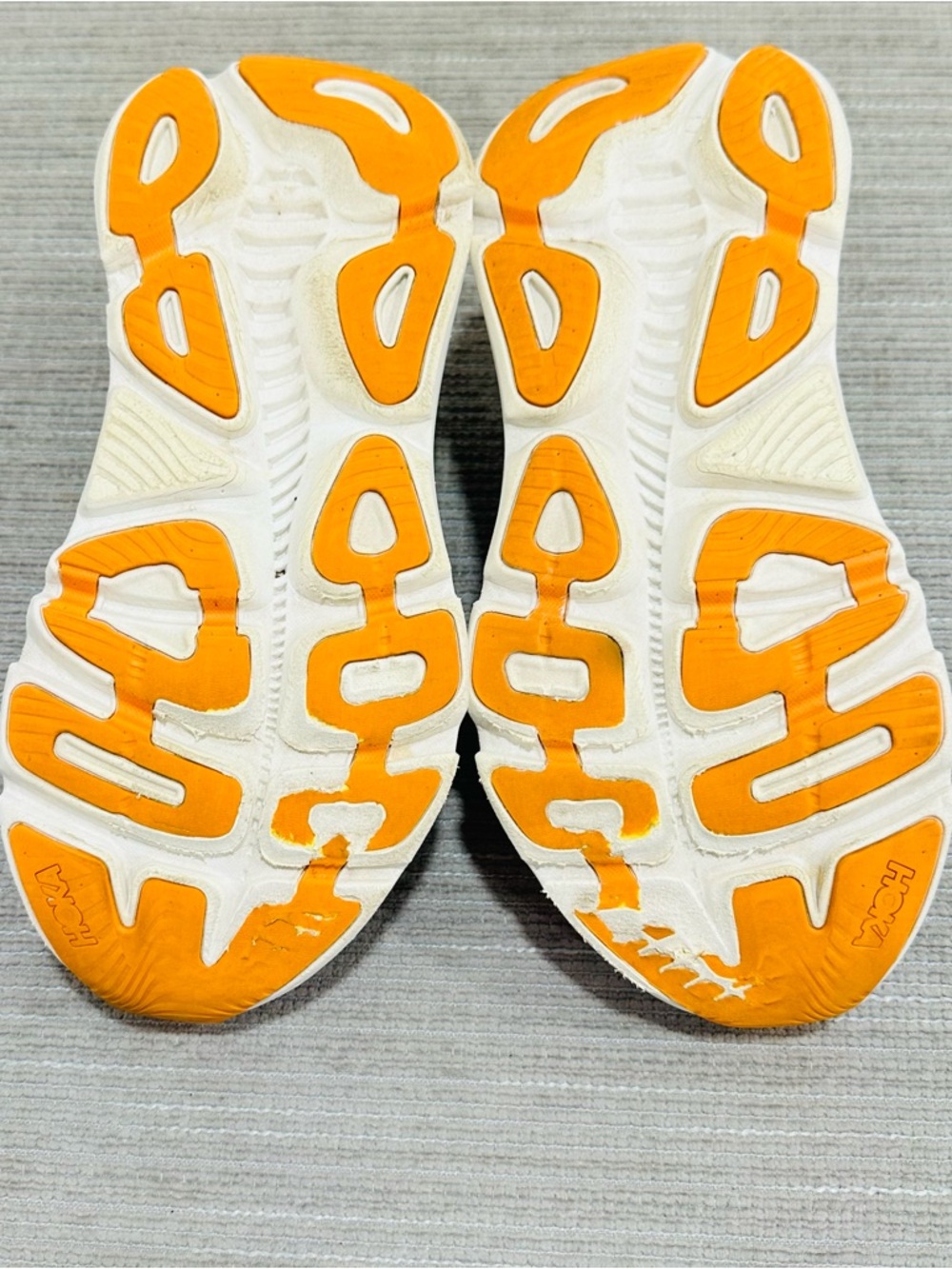 Hoka Women's Navy Sneakers with Purple and Coral Accents - Picture 6 of 9